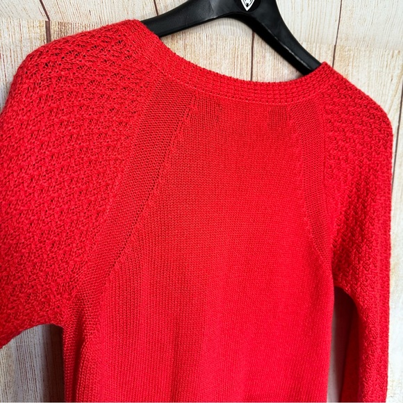 Jones new york Coral Red Cozy Chunky Sweater Large - Picture 6 of 6